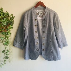 🎈Nordstrom Live A Little Pin Stripe Jacket